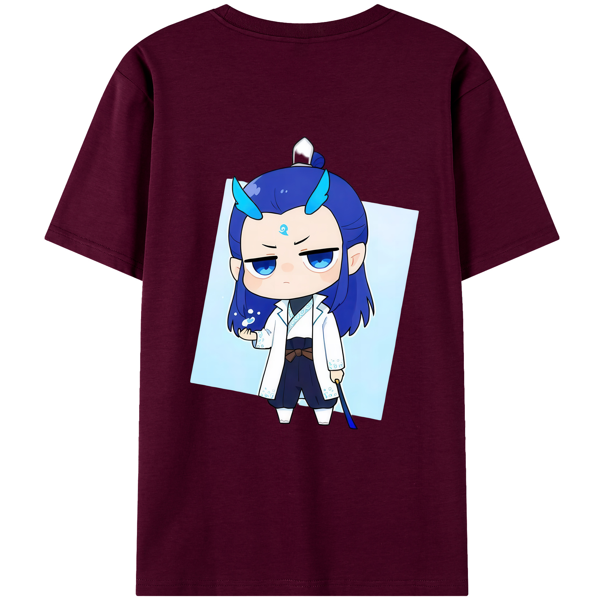 （画像用） Ne Zha 2 ナタ 魔童の大暴れ レディース半袖Tシャツ(バックプリント)